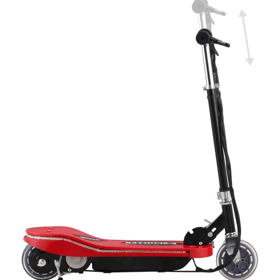vidaXL Step elektrisch met LED 120 W rood