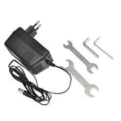 vidaXL Step elektrisch met zitje 120 W zwart