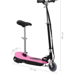 vidaXL Step elektrisch met zitje 120 W blauw