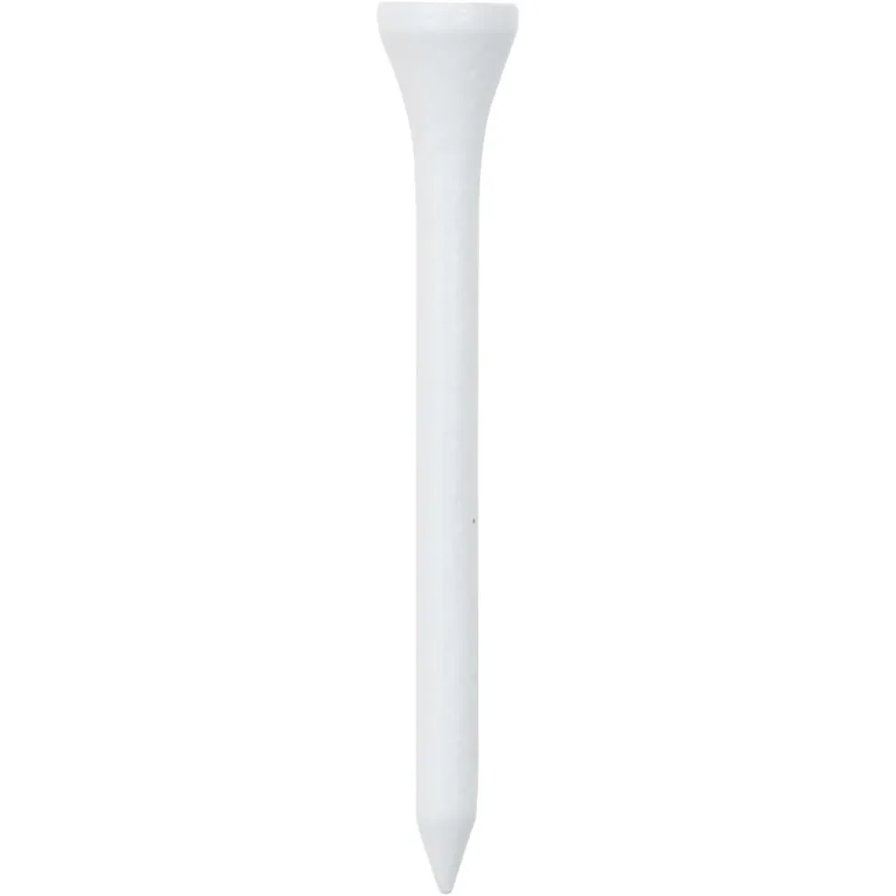 vidaXL 1000 st Golftees 83 mm bamboe wit