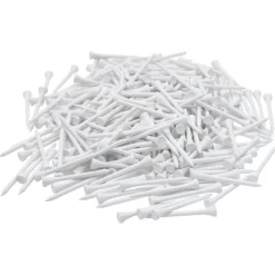 vidaXL 1000 st Golftees 83 mm bamboe wit