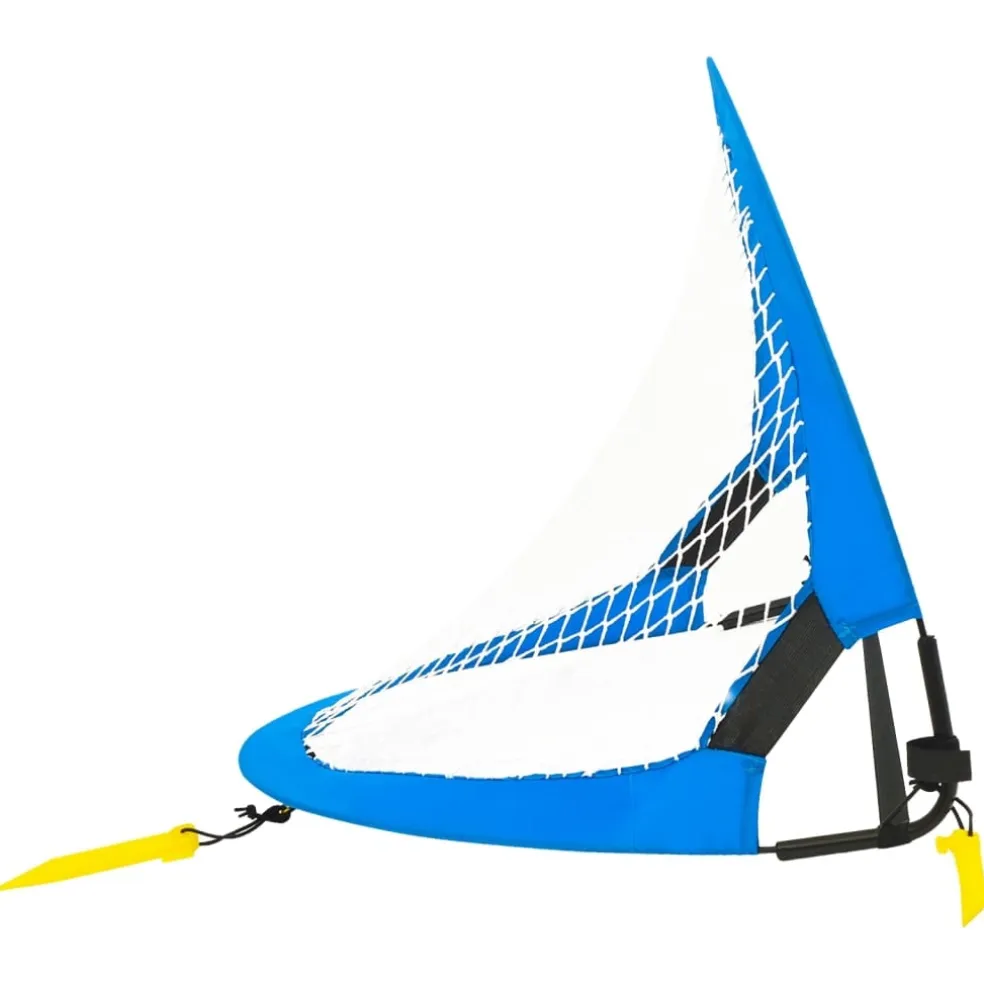 vidaXL 2 st Kindervoetbaldoelen met opbergtas 75,5x46x48 cm