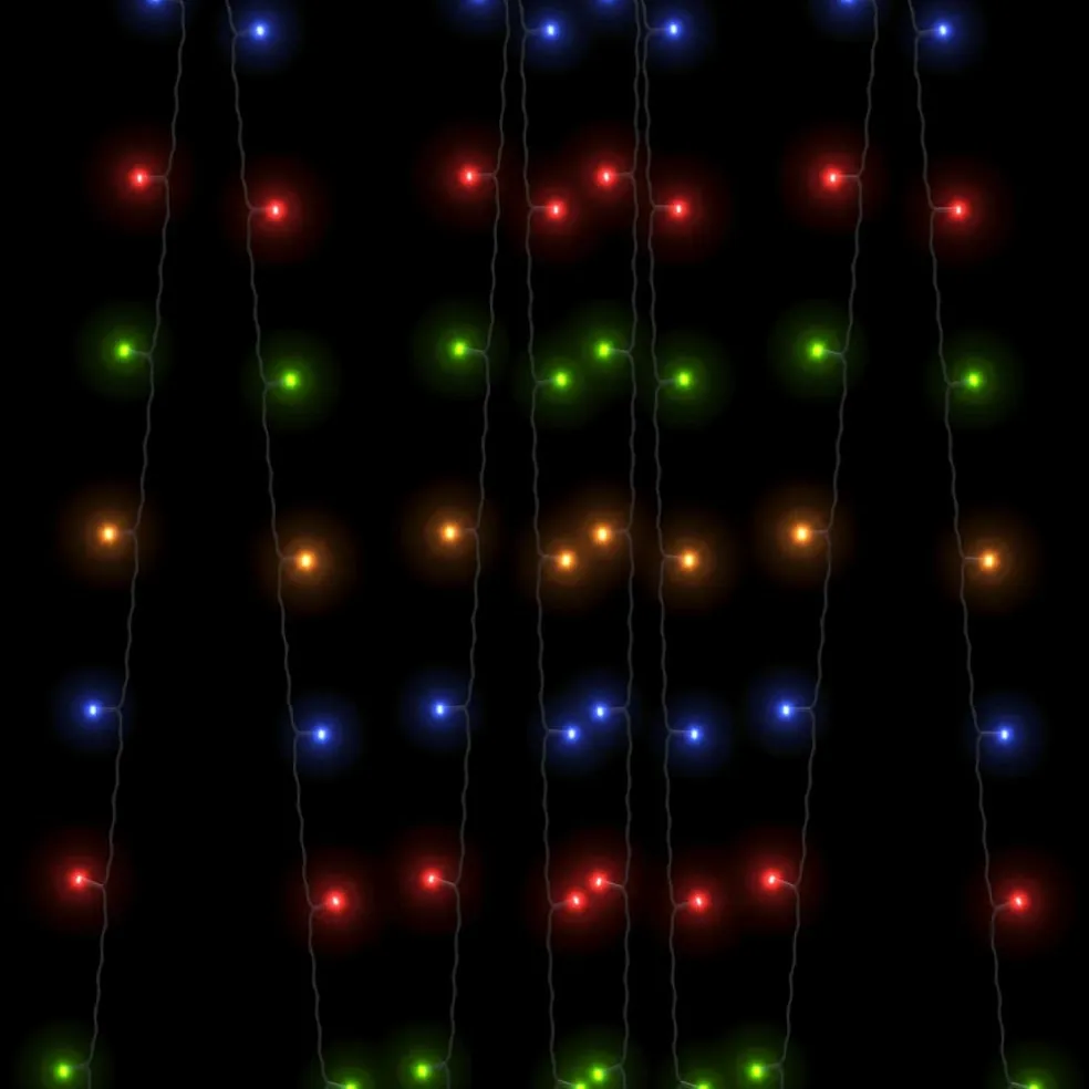 vidaXL 5 st Lichtslinger met 200 LED's solar binnen/buiten meerkleurig