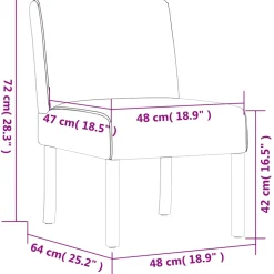 vidaXL Stoel gebloemd stof blauw