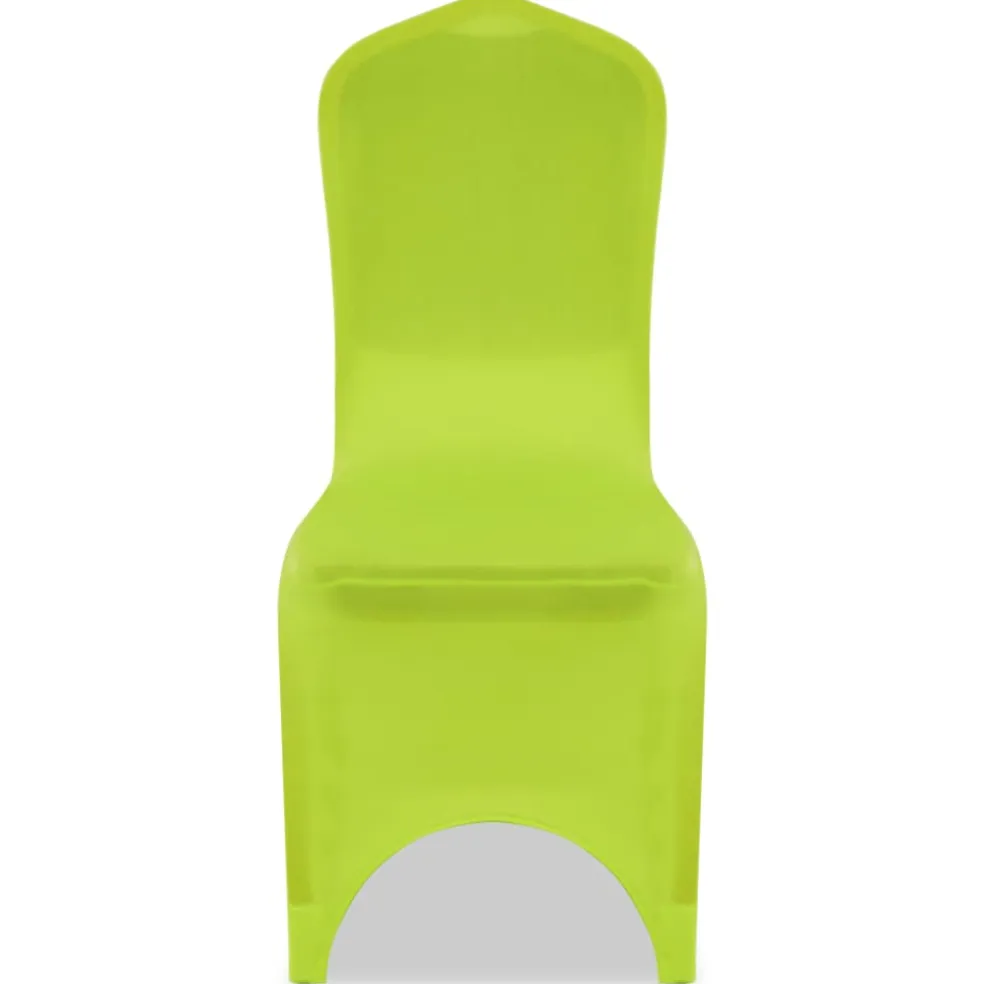 vidaXL Stoelhoes stretch antraciet 6st groen