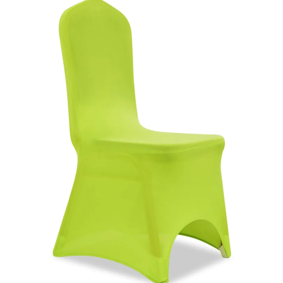 vidaXL Stoelhoes stretch antraciet 6st groen