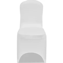 vidaXL Stoelhoes stretch 4 stuks wit