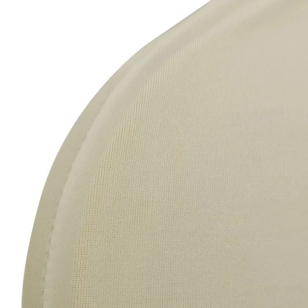 vidaXL Stoelhoes stretch 4 stuks Crèmekleurig