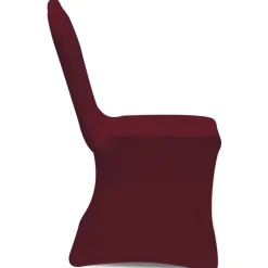 vidaXL Stoelhoes stretch 4 stuks bordeaux