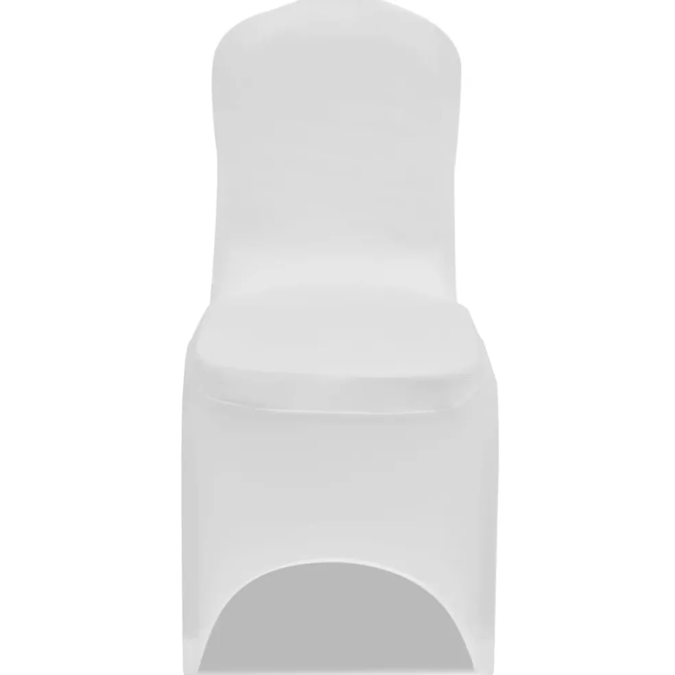 vidaXL Stoelhoes Stretch Wit (50 stuks)