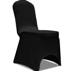 vidaXL Stoelhoezen stretch 18 st zwart