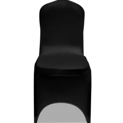 vidaXL Stoelhoezen stretch 18 st zwart