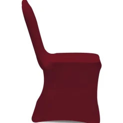 vidaXL Stoelhoezen stretch 18 st bordeauxrood