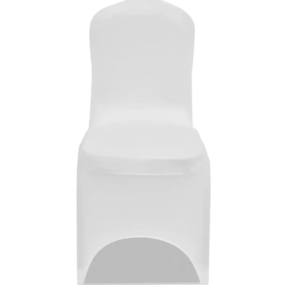 vidaXL Stoelhoezen stretch 18 st wit