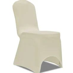 vidaXL Stoelhoezen stretch 18 st crème