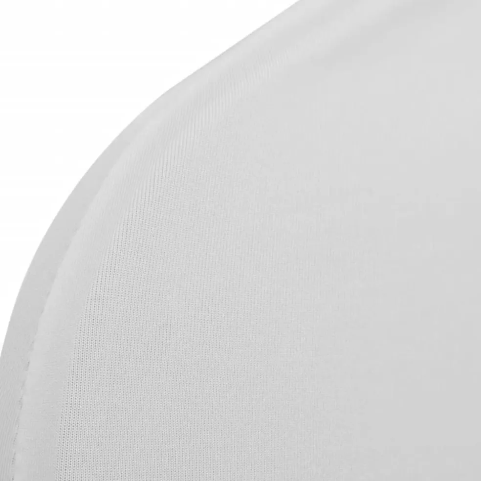 vidaXL Stoelhoezen stretch wit 100 st