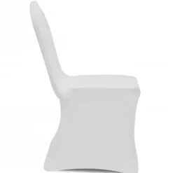 vidaXL Stoelhoezen stretch wit 100 st