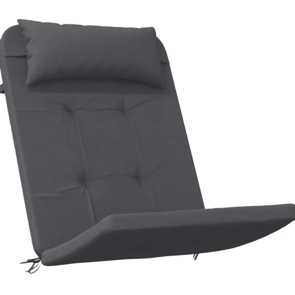 vidaXL Stoelkussens 2 st Adirondack oxford stof antracietkleurig