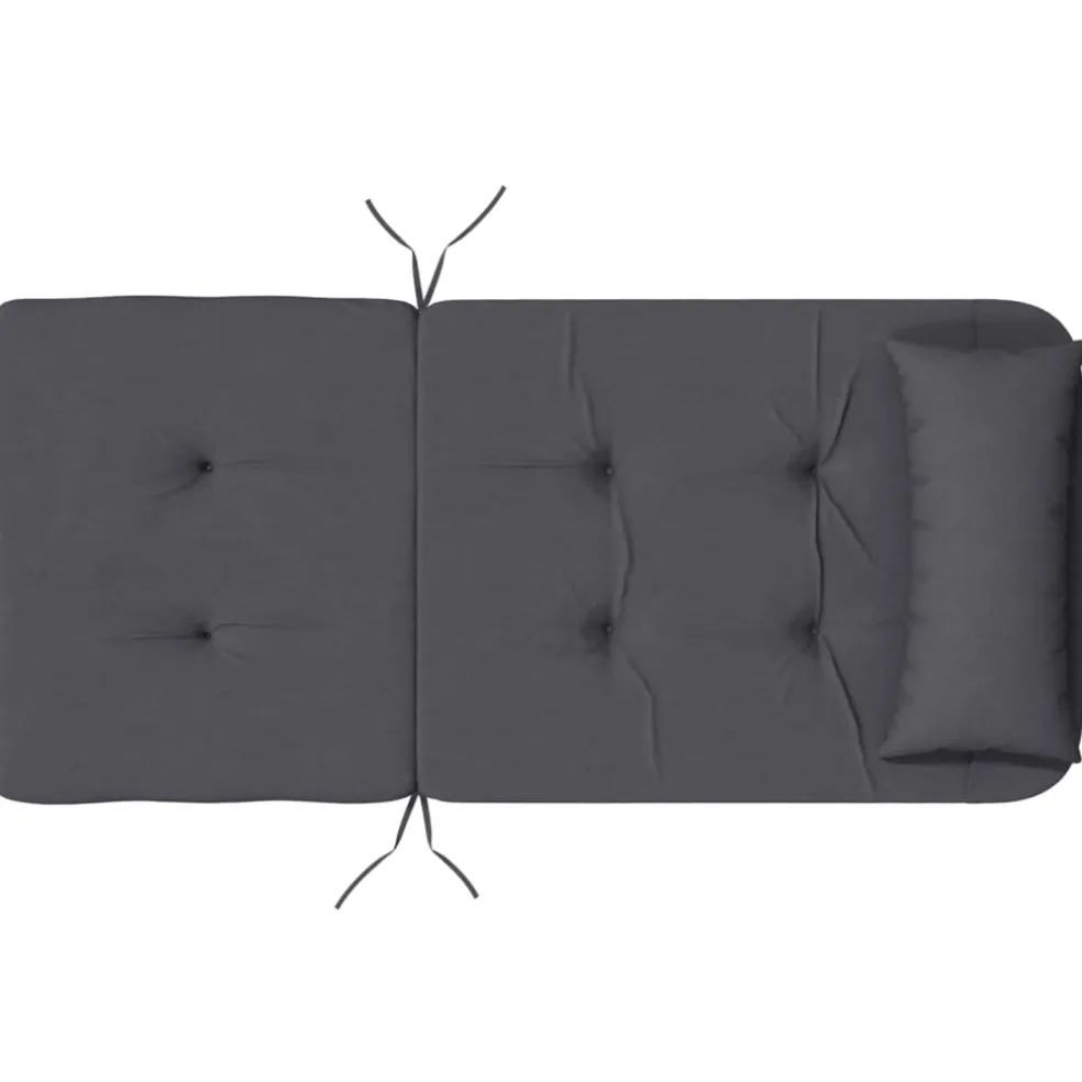 vidaXL Stoelkussens 2 st Adirondack oxford stof antracietkleurig
