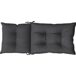vidaXL Stoelkussens 2 st hoge rug 120x50x7 cm stof gemêleerd antraciet