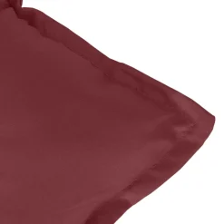 vidaXL Stoelkussens 2 st hoge rug 120x50x7 cm stof gemêleerd wijnrood