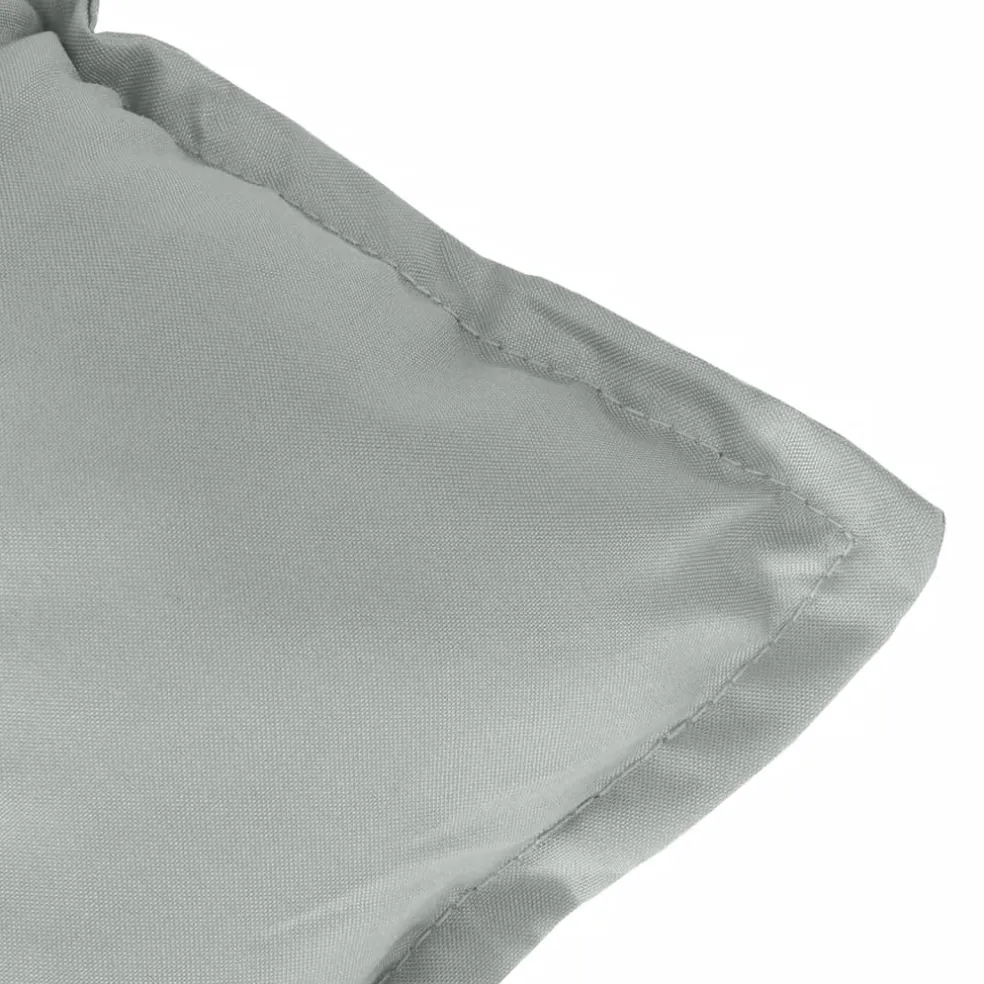 vidaXL Stoelkussens 2 st hoge rug 120x50x7 cm stof lichtgrijs