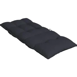 vidaXL Stoelkussens 2 st hoge rug oxford stof zwart