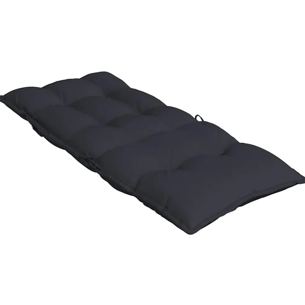 vidaXL Stoelkussens 2 st hoge rug oxford stof zwart