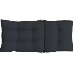 vidaXL Stoelkussens 2 st hoge rug oxford stof zwart