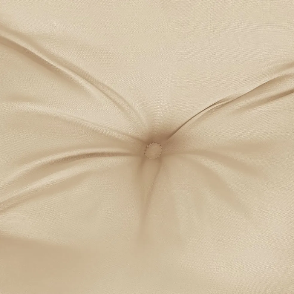 vidaXL Stoelkussens 2 st 40x40x7 cm oxford stof beige