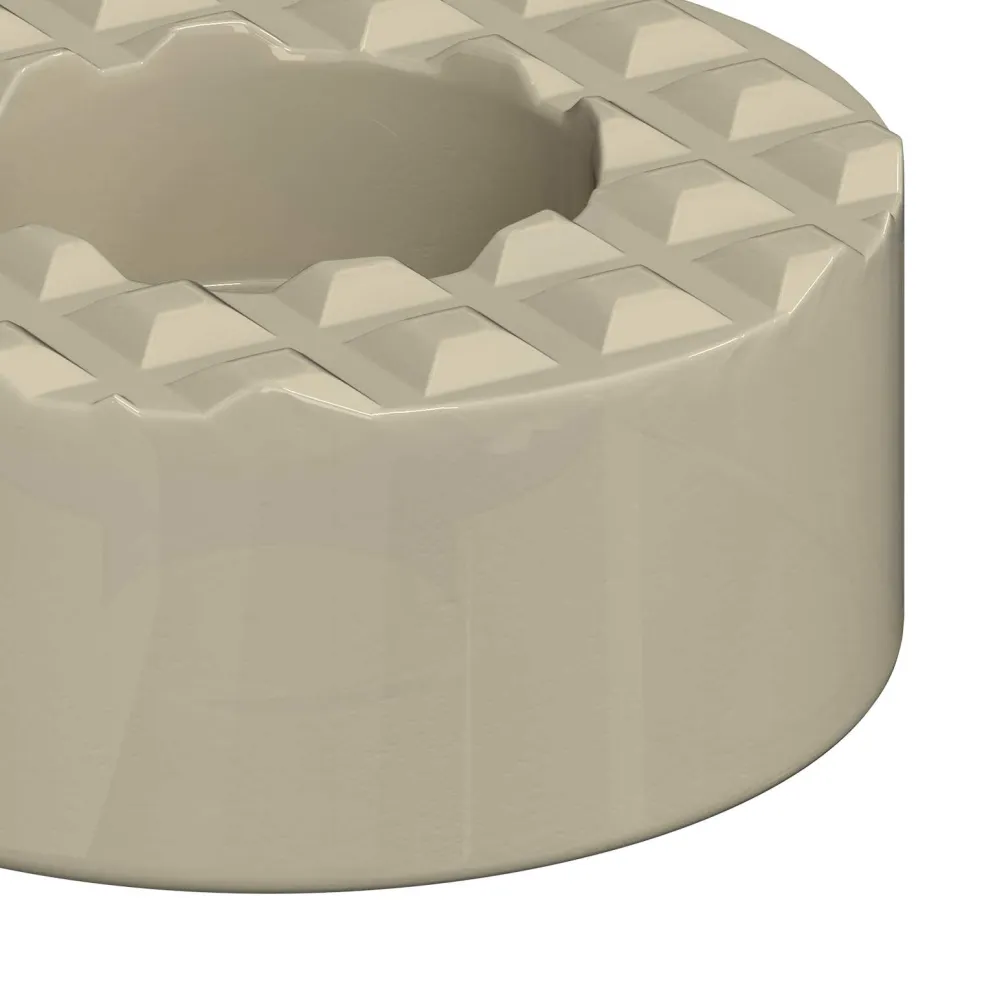 vidaXL Stoelpoot Vloerbeschermers 2 st Doorzichtig Ø 15 x 16 mm PVC