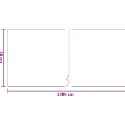 vidaXL Stofblad met Plakband 6 st Doorzichtig 30 x 3300 cm HDPE