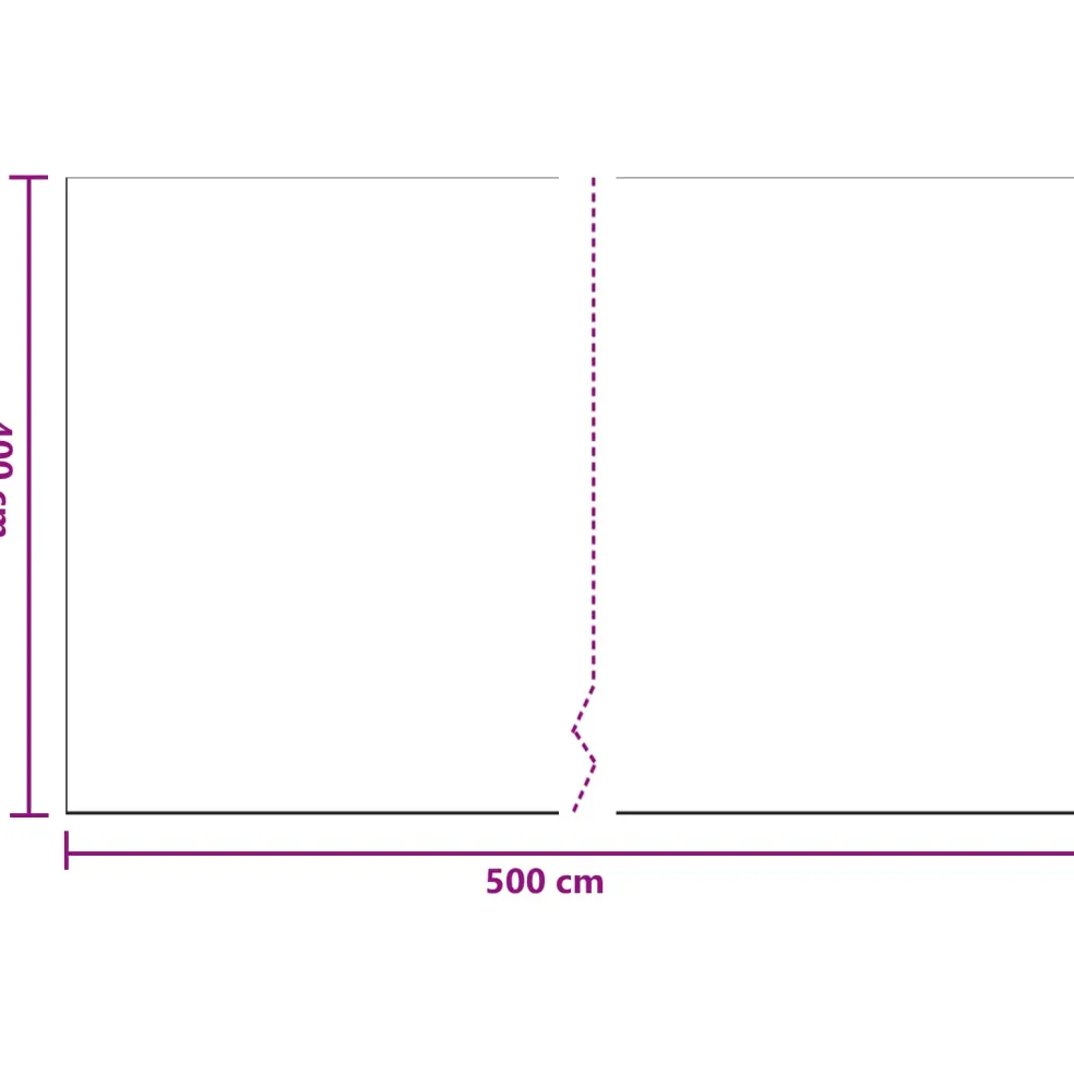 vidaXL Stof Sheet 6 st Transparant 400 x 500 cm HDPE