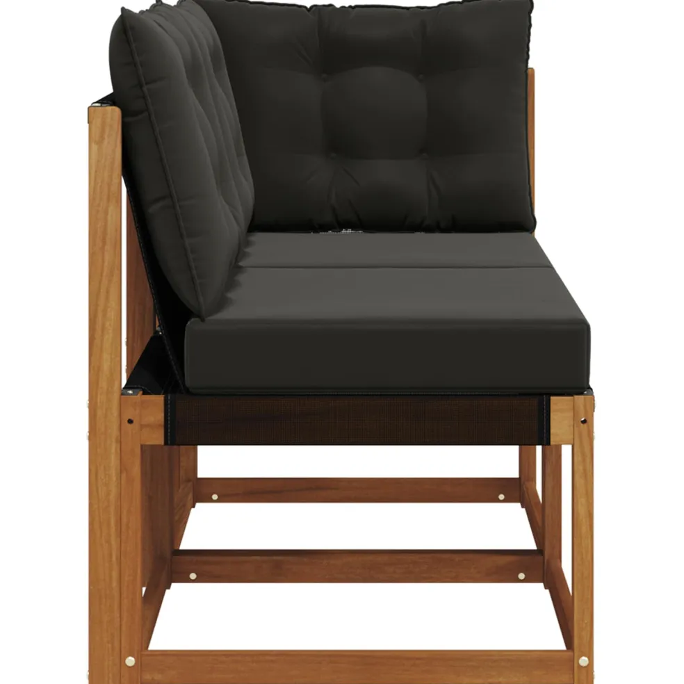vidaXL 2 st Outdoor Midden- en Hoeksalon Naturel