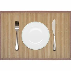 vidaXL 6 st Placemats 30x45 cm bamboe bruin
