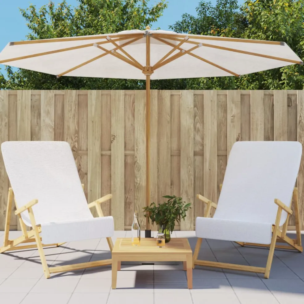 vidaXL Strandhanddoeken 2 st 400 g/m² 60x135 cm stof wit