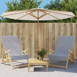 vidaXL Strandhanddoeken 2 st 400 g/m² 60x135 cm stof grijs