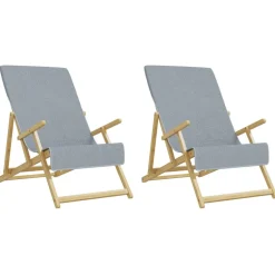 vidaXL Strandhanddoeken 2 st 400 g/m² 60x135 cm stof grijs