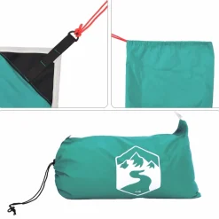 vidaXL Strandluifel met zandankers 214x236 cm groen