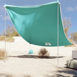 vidaXL Strandluifel met zandankers 214x236 cm groen