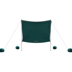 vidaXL Strandluifel met zandankers 214x236 cm groen