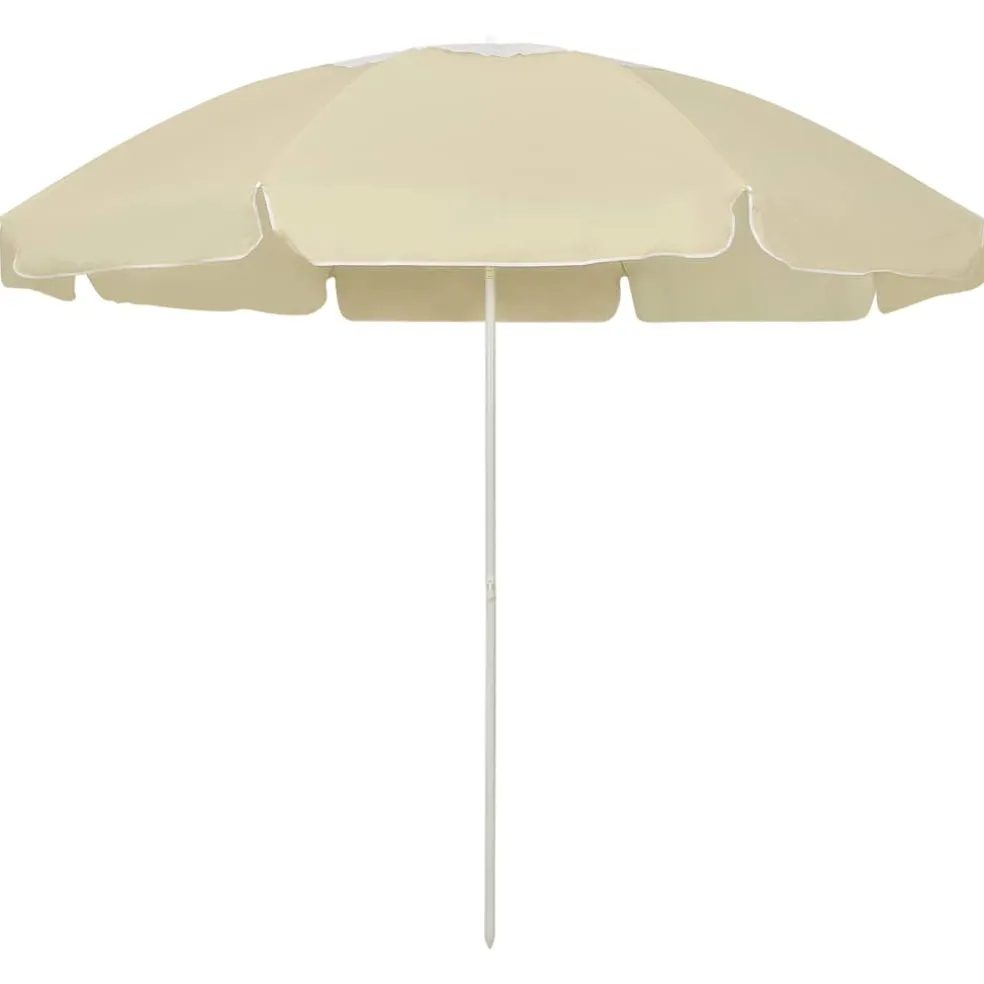 vidaXL Strandparasol 240 cm zandgeel