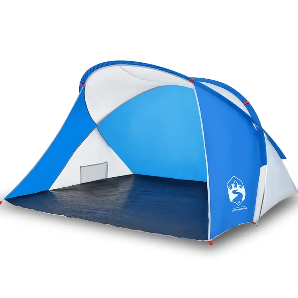 vidaXL Strandtent 2-persoons pop-up waterdicht azuurblauw
