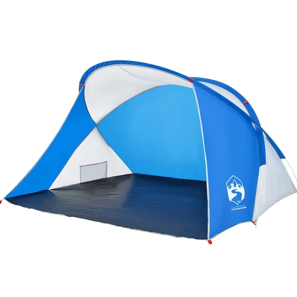 vidaXL Strandtent 2-persoons pop-up waterdicht azuurblauw