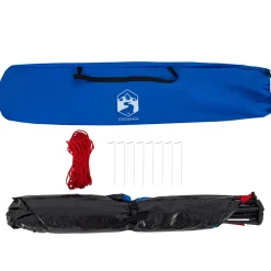 vidaXL Strandtent 2-persoons waterdicht snelontgrendeling azuurblauw