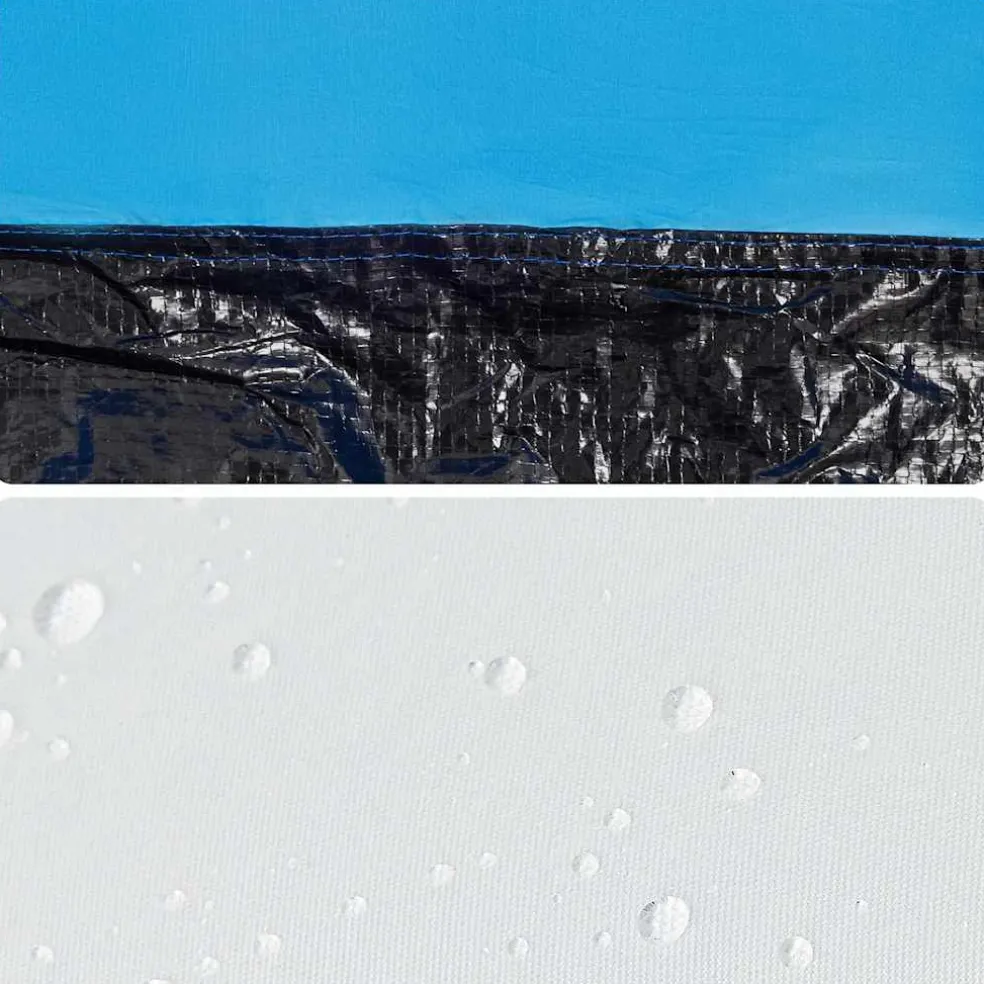vidaXL Strandtent 2-persoons waterdicht snelontgrendeling azuurblauw