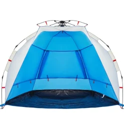 vidaXL Strandtent 2-persoons waterdicht snelontgrendeling azuurblauw