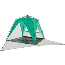 vidaXL strandtent 4-persoons waterdicht snelontgrendeling zeegroen