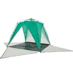 vidaXL strandtent 4-persoons waterdicht snelontgrendeling zeegroen