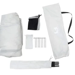 vidaXL Strandtent waterdicht grijs